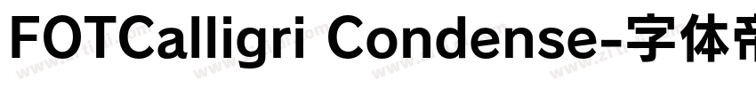FOTCalligri Condense字体转换